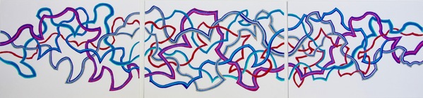 Linien bunt Blatt 1 - 3